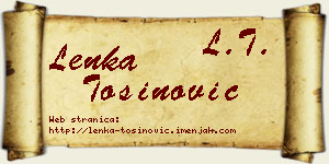 Lenka Tošinović vizit kartica